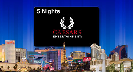 Win the Grand Prize 5-nights at a Caesars property!